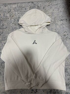 Jordan Cream Pullover Hoodie - Jumpman Logo